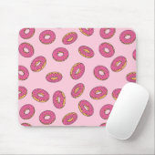 Pink Sprinkle Donut Muster Mousepad (Mit Mouse)