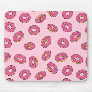 Pink Sprinkle Donut Muster Mousepad