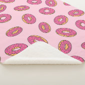 Pink Sprinkle Donut Muster Sherpadecke (3/4)