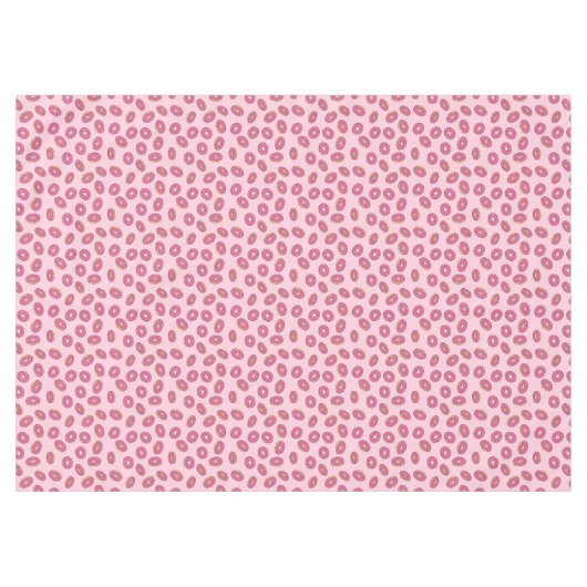 Pink Sprinkle Donut Muster Tischdecke (Vorderseite (Horizontal))