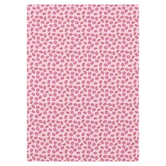 Pink Sprinkle Donut Muster Tischdecke (Vorderseite)