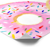Pink Sprinkle Donuts Baby Sprinkle Empfang Poster (Ecke)