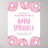 Pink Sprinkle Donuts Baby Sprinkle Empfang Poster (Vorne)