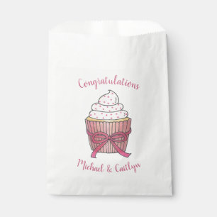 Pink Sprinkles Cupcake Hochzeitstorte Brautparty Geschenktütchen