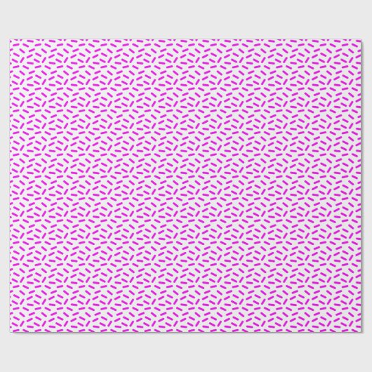 Pink Sprinkles Muster Custom Geschenkpapier (Flach)