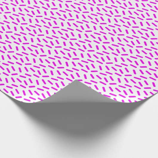 Pink Sprinkles Muster Custom Geschenkpapier (Ecke)