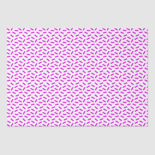 Pink Sprinkles Muster Custom Seidenpapier (Vorderseite)