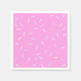 Pink Sprinkles Print Paper Bowl Serviette