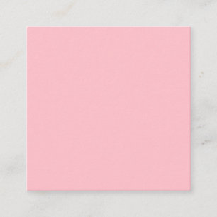 Pink Square-Visitenkarte Quadratische Visitenkarte