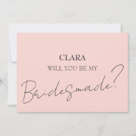 Pink Square Wedding Einladung