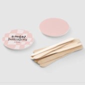 Pink Square Wedding Fächer (Non-assembled)