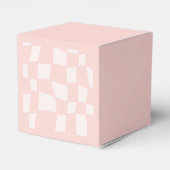 Pink Square Wedding Geschenkschachtel (Rückseite)