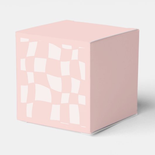 Pink Square Wedding Geschenkschachtel (Rückseite)