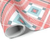 Pink Square Weihnachten 30"x15" Wrapping Paper Geschenkpapier (Rolleneckpunkt)