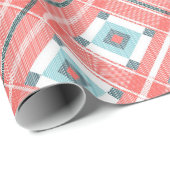 Pink Square Weihnachten 30"x6' Wrapping Paper Geschenkpapier (Rolleneckpunkt)