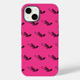 Pink Squirrel Tennis Spielmuster Case-Mate iPhone 14 Hülle