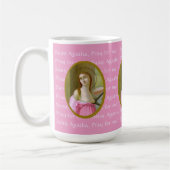 Pink St. Agatha (M 003) 15 oz. Tasse (Links)