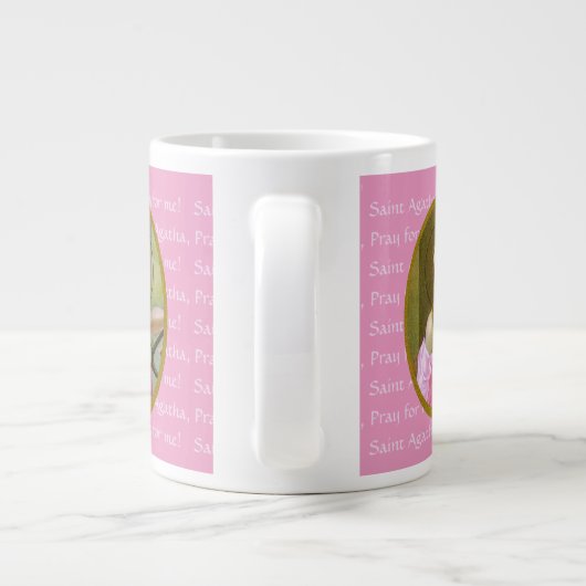 Pink St. Agatha (M 003) 20 oz. Jumbo Coffee Tasse (Rückseite)