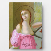 Pink St. Agatha (M 003) 5"x7" Fotoplatte (Vorderseite)