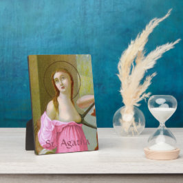 Pink St. Agatha (M 003) 5"x7" Fotoplatte