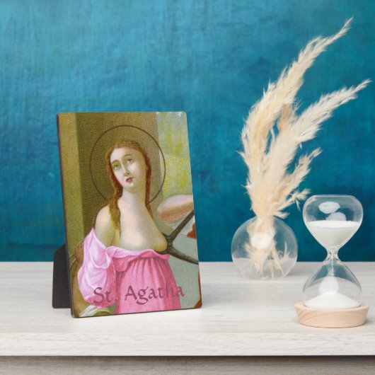 Pink St. Agatha (M 003) 5"x7" Fotoplatte (Seite)