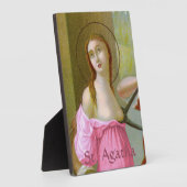 Pink St. Agatha (M 003) 5"x7" Fotoplatte (Seite)