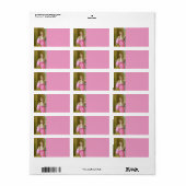 Pink St. Agatha (M 003) Adressaufkleber (Vorne)