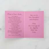 Pink St. Agatha (M 003) Ermutigungskarte 2 Karte (Innenseite)