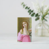 Pink St. Agatha (M 003) FB Standard Visitenkarte (Stehend Vorderseite)
