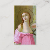Pink St. Agatha (M 003) FB Standard Visitenkarte (Vorderseite)