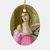 Pink St. Agatha (M 003) Keramikornament (Vorne)