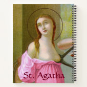 Pink St. Agatha (M 003) Notizblock (Rückseite)