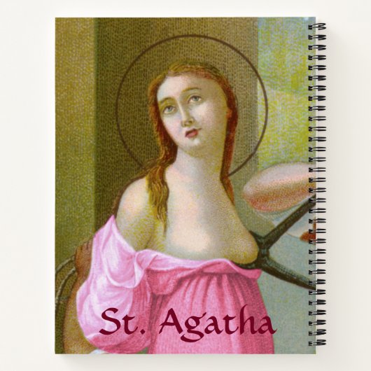 Pink St. Agatha (M 003) Notizblock (Rückseite)