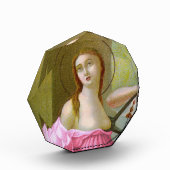 Pink St. Agatha (M 003) Paperweight or Fotoblock (Links)