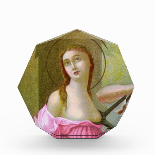 Pink St. Agatha (M 003) Paperweight or Fotoblock (Vorderseite)