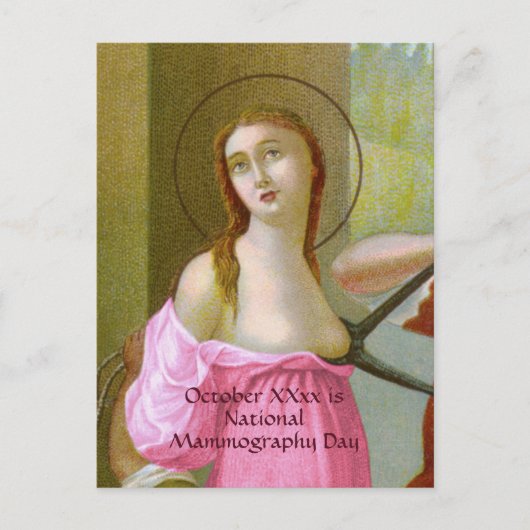 Pink St. Agatha (M 003) Postkarte 2 (Vorderseite)