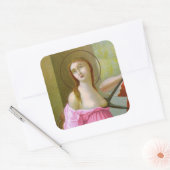 Pink St. Agatha (M 003) Quadratischer Aufkleber (Umschlag)