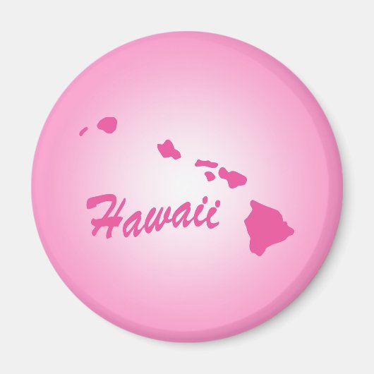 Pink Staat Hawaii Magnet (Vorne)