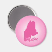 Pink Staat Maine Magnet (Vorderseite/Rückseite)