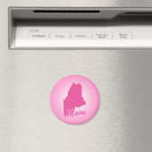 Pink Staat Maine Magnet (In Situ (Geschirrspüler))