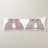 Pink Staffordshire Dogs Ginger Jars Lumbar Seitenschläferkissen (Vorderseite)