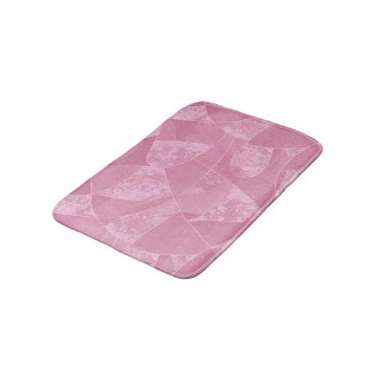 Pink Stain Glass Bath Mat Badematte (Schrägansicht)