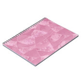 Pink Stain Glass Spiral Notebook Notizblock (Linke Seite)