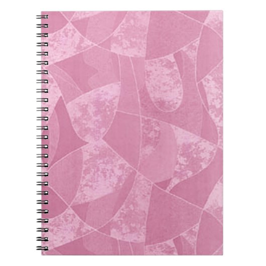 Pink Stain Glass Spiral Notebook Notizblock (Vorderseite)