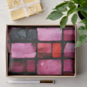 Pink Stained glass Tile Decoupage Seidenpapier (Geschenk)