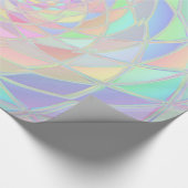 Pink Stained Glass Window Pastels Geschenkpapier (Ecke)