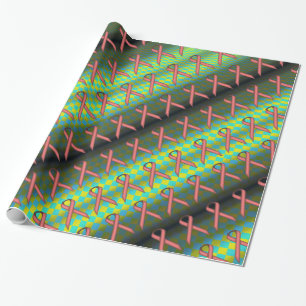 Pink Standard Ribbon Pattern von Kenneth Yoncich Geschenkpapier