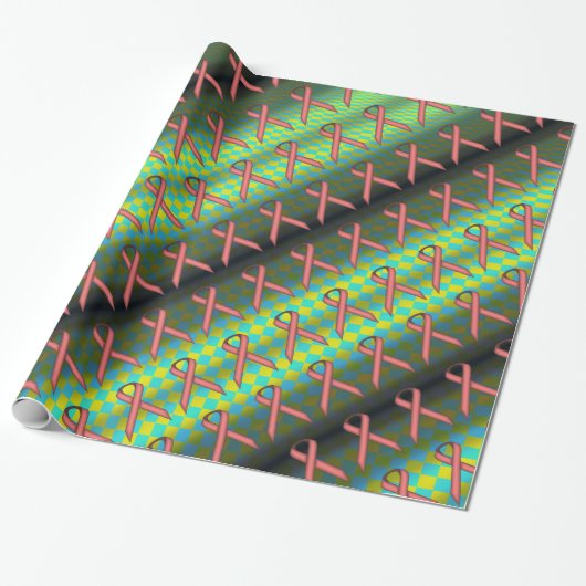 Pink Standard Ribbon Pattern von Kenneth Yoncich Geschenkpapier (Ungerollt)