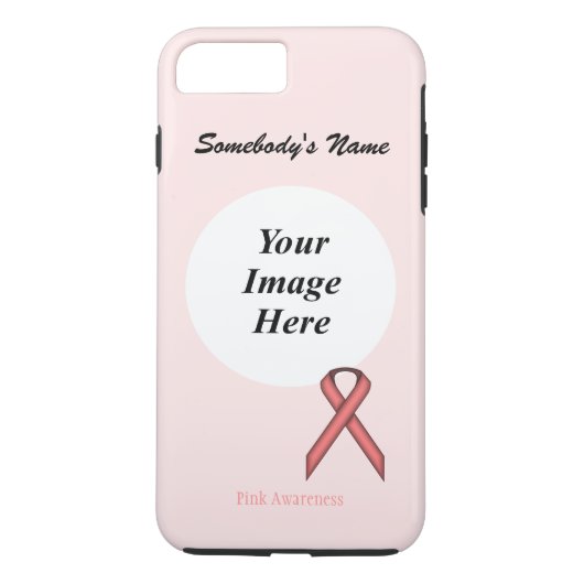Pink Standard Ribbon Template by Kenneth Yoncich Case-Mate iPhone Hülle (Rückseite)