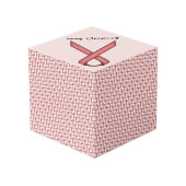 Pink Standard Ribbon Template by Kenneth Yoncich Würfel (Rückseite Schrägansicht)